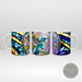 Stunning stained glass-style hummingbird cup. Full view of the stained glass hummingbird coffee mug.

